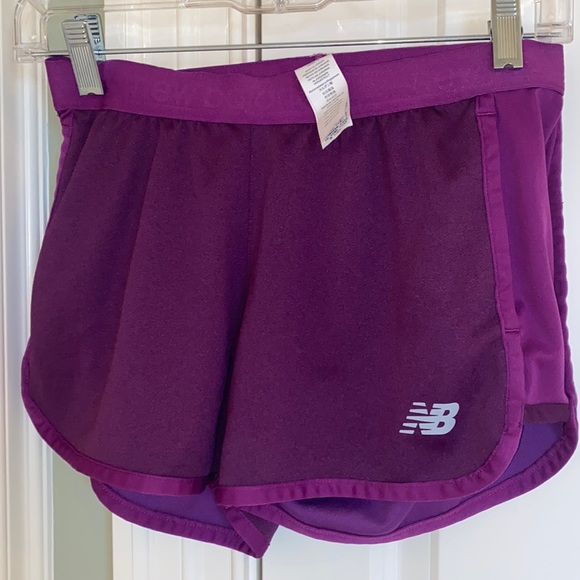 New Balance Shorts New Balance Xs Purple Running Shorts Poshmark